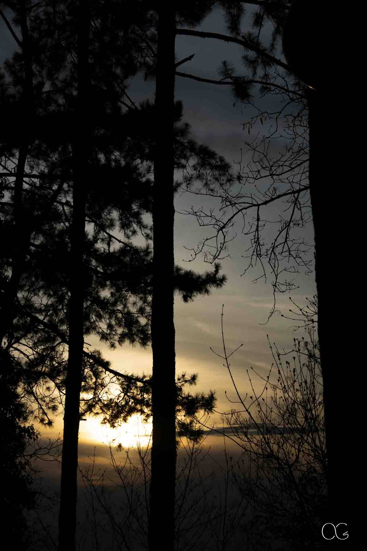 Coucher de soleil italien