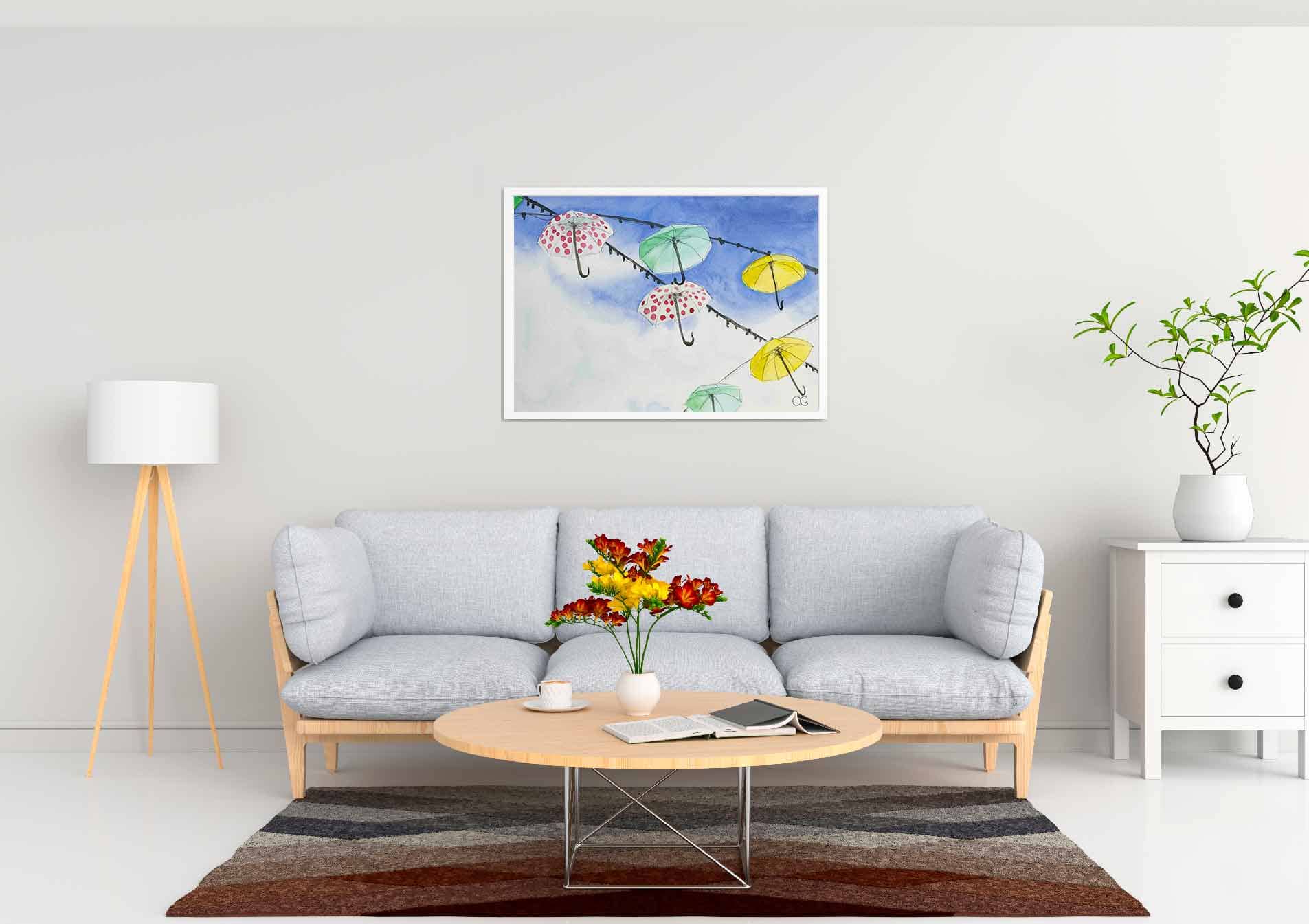 Parapluies aquarelle